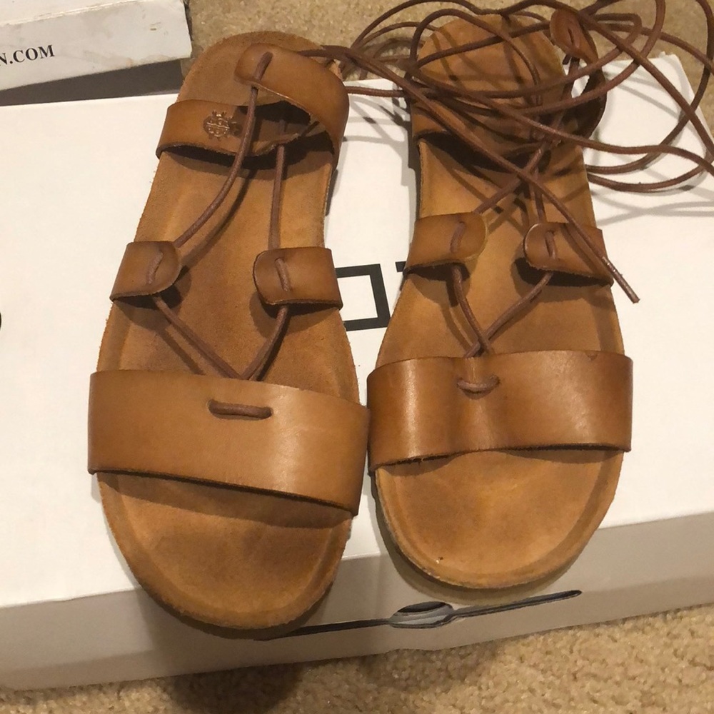 Lace up gladiator sandals